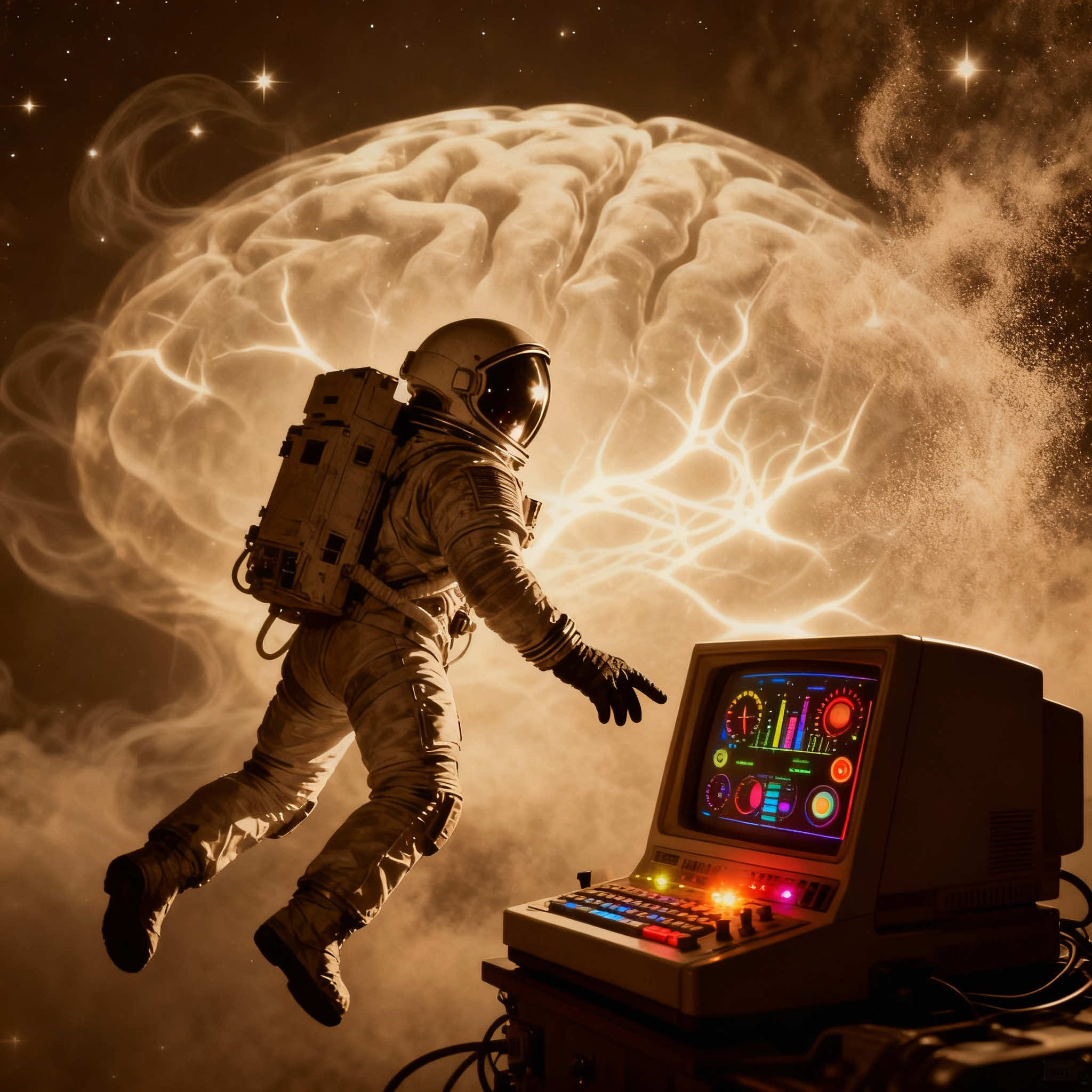 Astronaut and brain