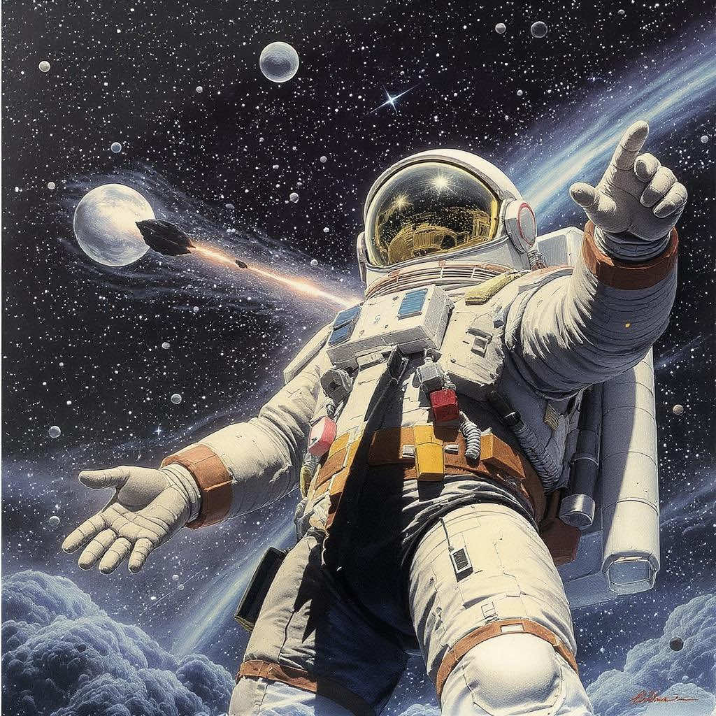 Giant astronaut